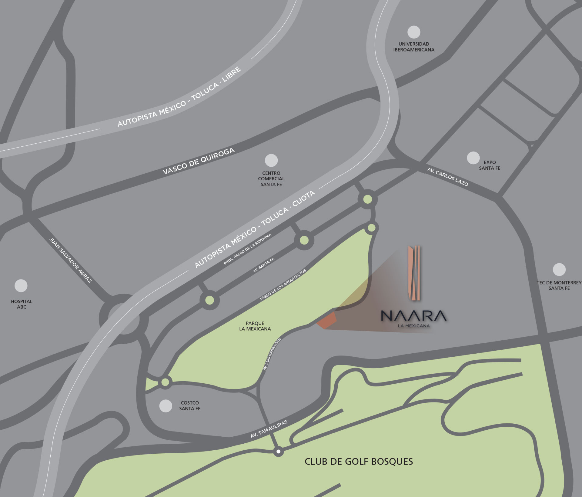 mapa de Naara